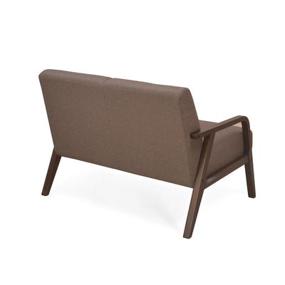 Andrea 2 Seater Sofa (Dark Brown)