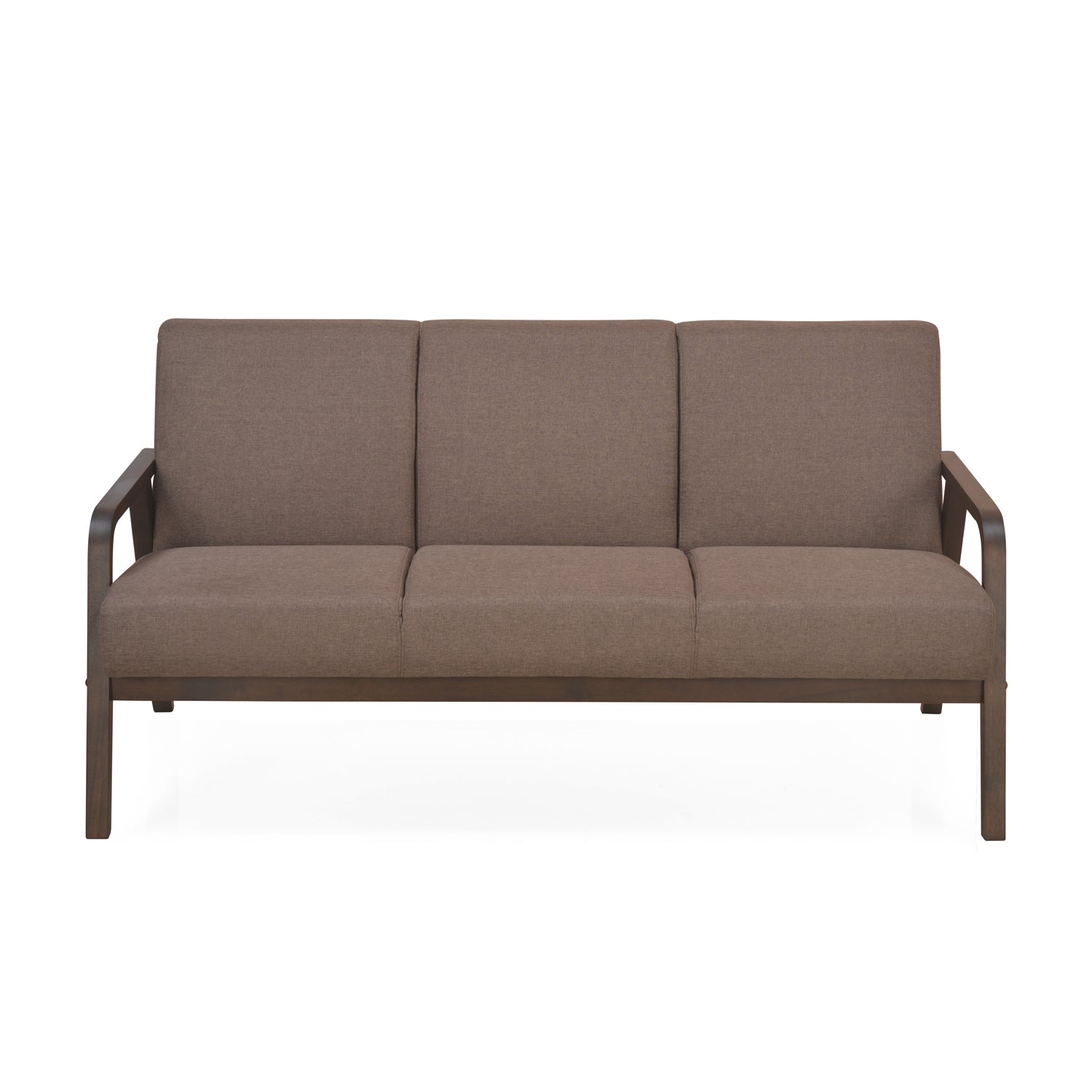 Andrea Three Seater Sofa (Dark Brown)
