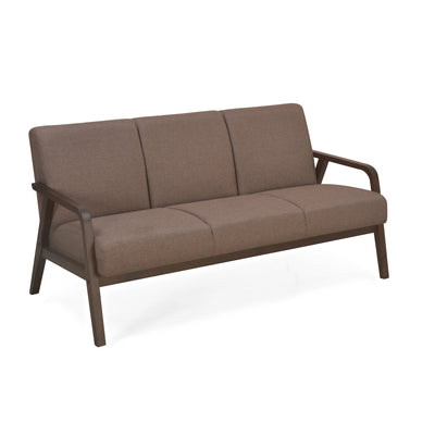 Andrea Three Seater Sofa (Dark Brown)
