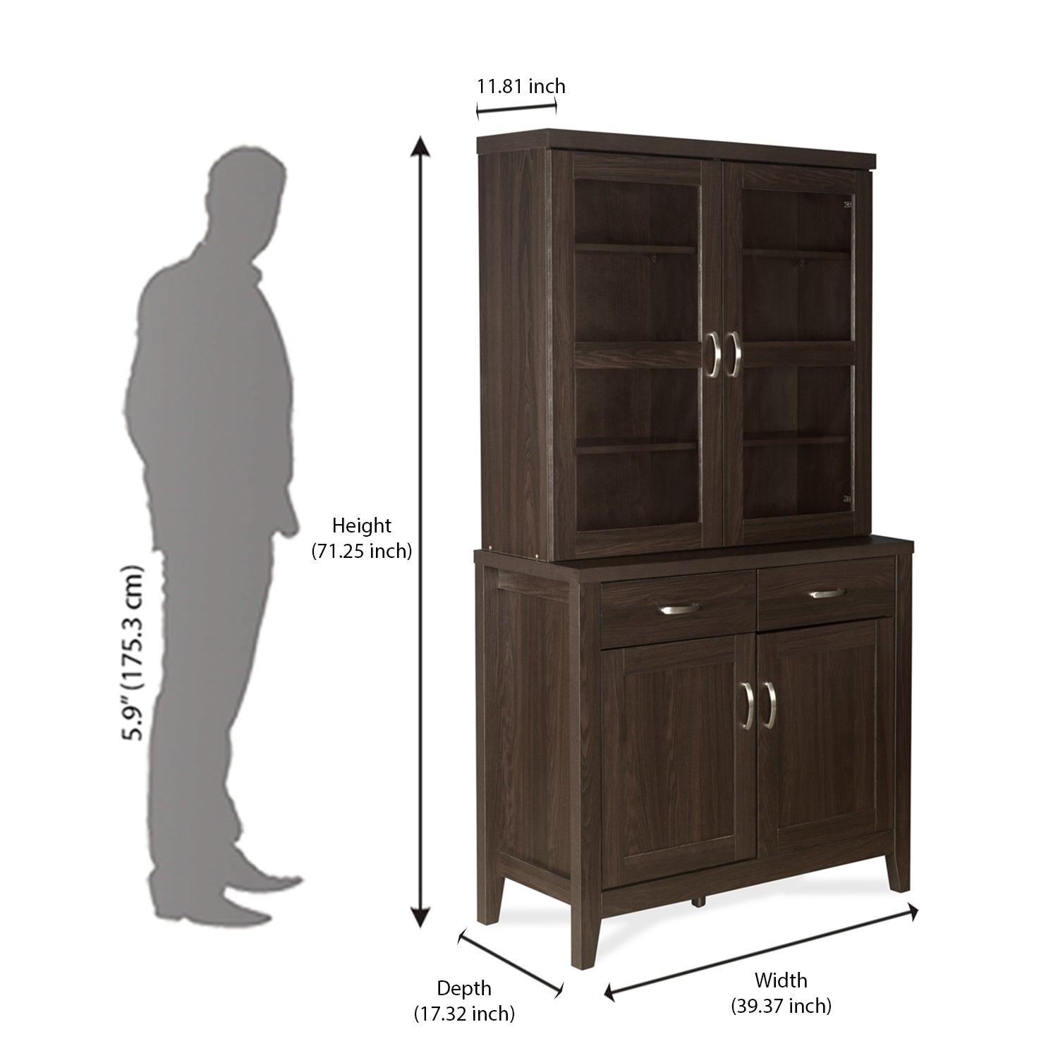 Ben Hutch Storage Cabinet (Brown)