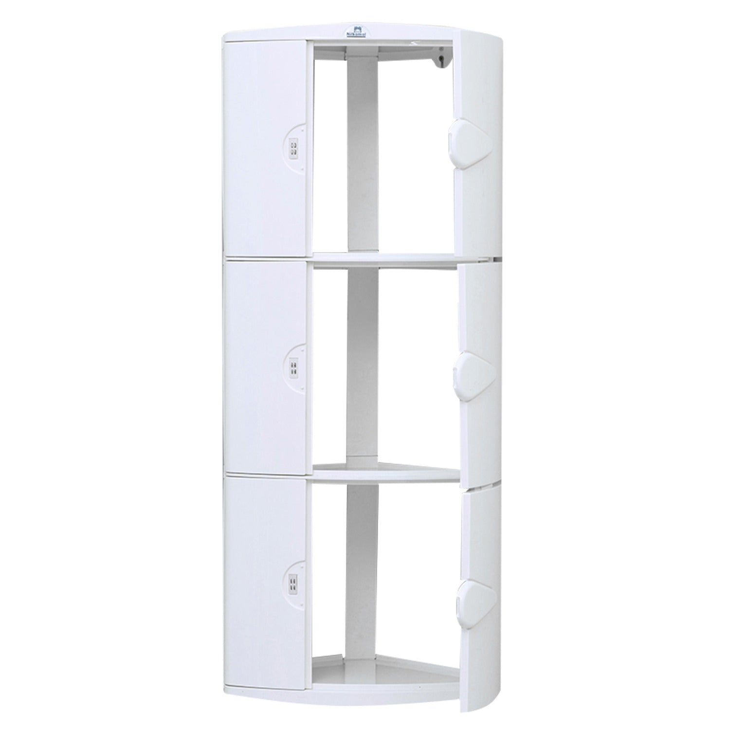 Nilkamal Blooms Three Door Storage Cabinet (Ivory)