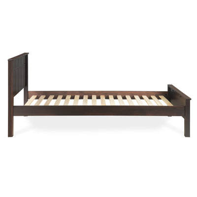 Cipher Solid Wood Single Bed (Espresso)