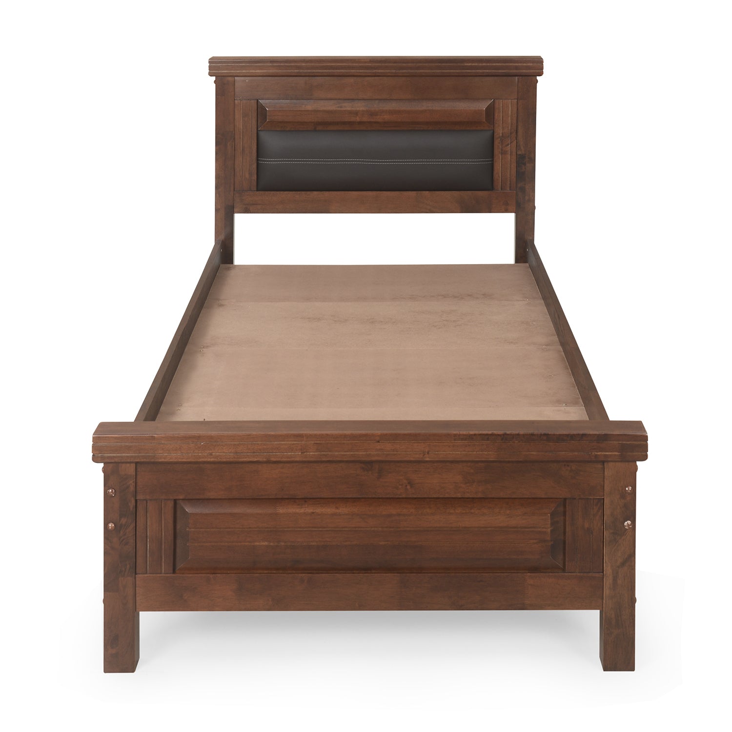 Dexter Solid Wood Single Bed (Cappucino)