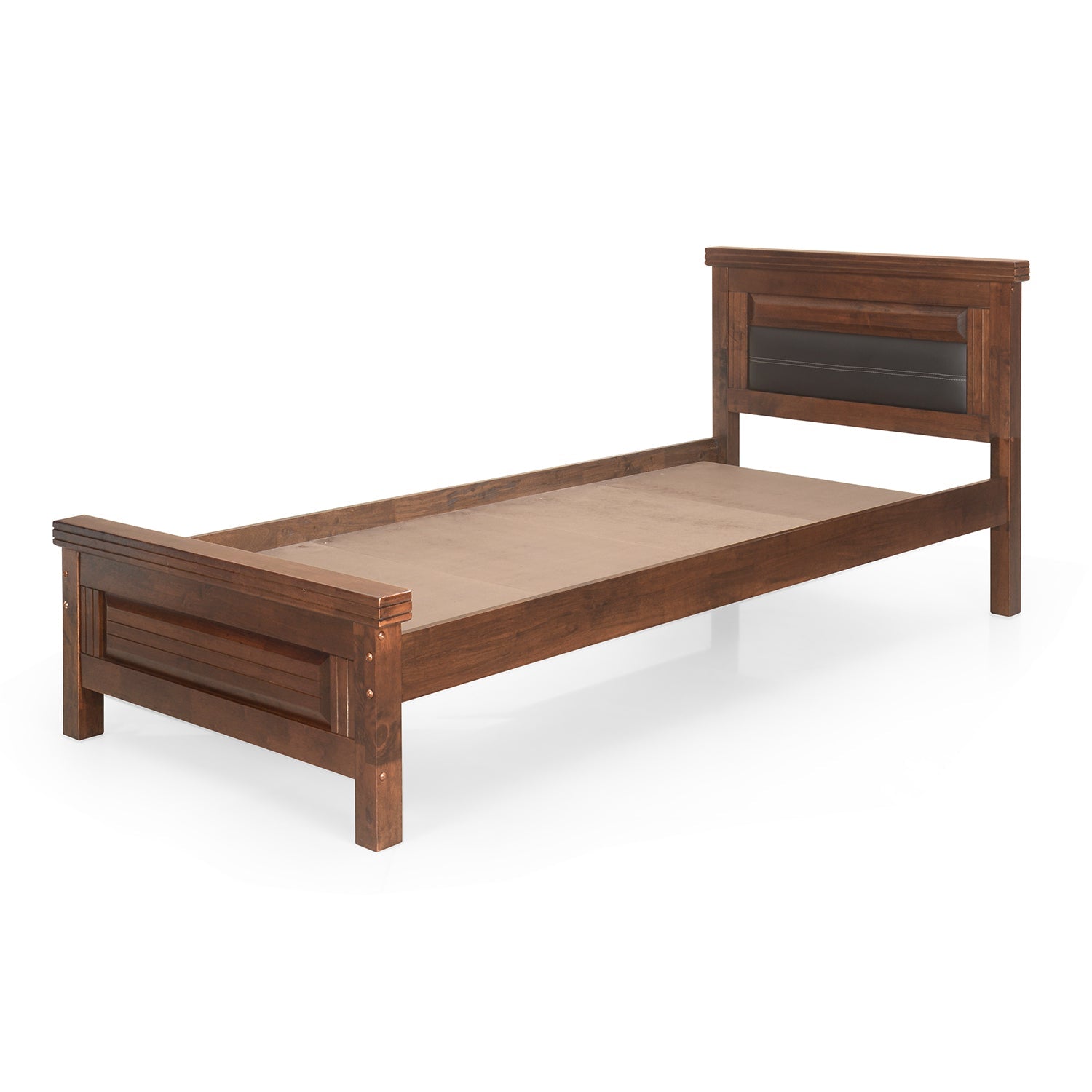 Dexter Solid Wood Single Bed (Cappucino)
