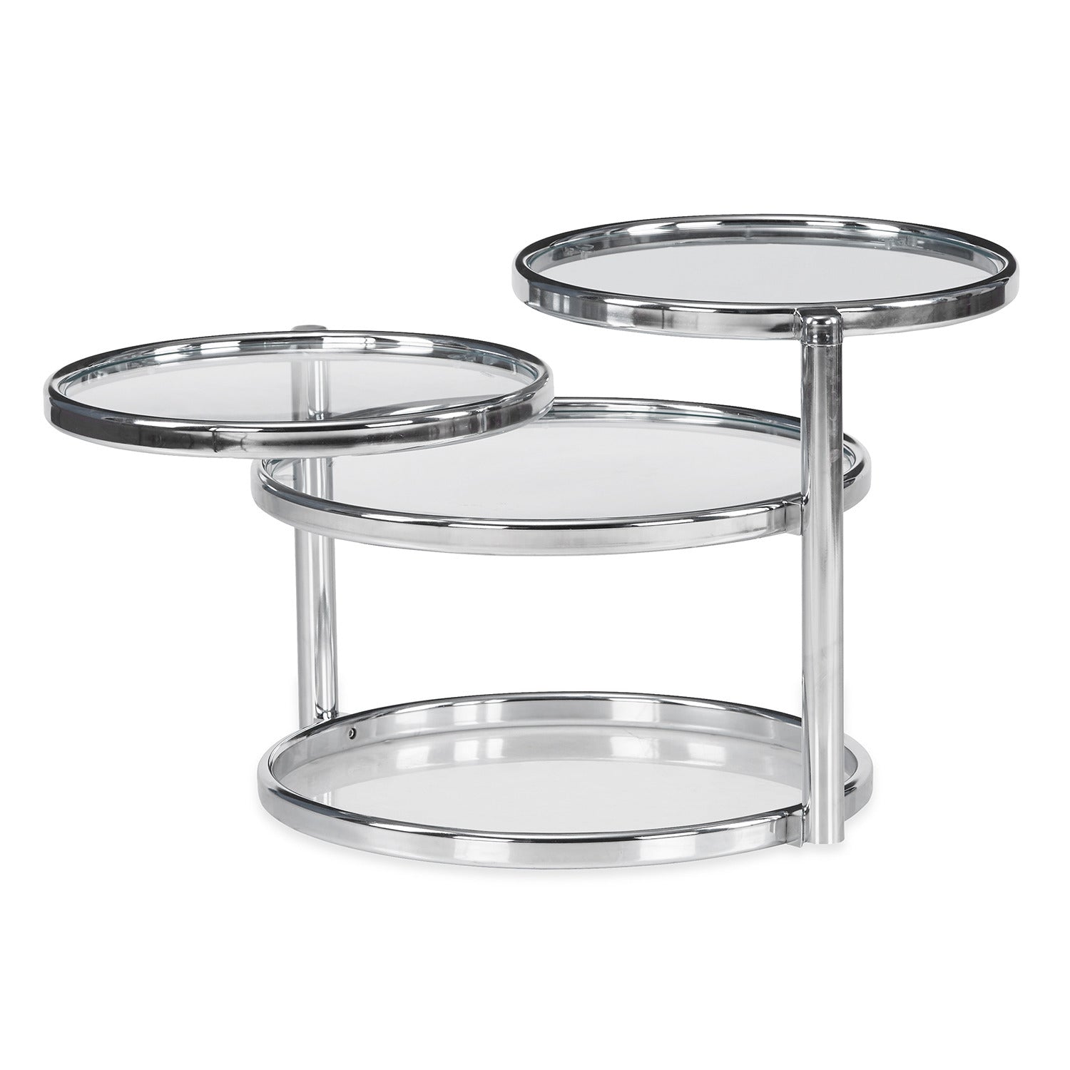 Lorena with 3 Ring Glass Center Table (Clear)
