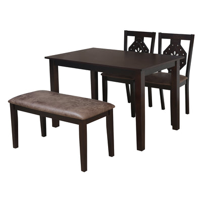 Precious 4 Seater Dining Set With Bench (Antique Oak)