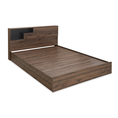 Borden King Bed with Headboard Storage (Wenge)