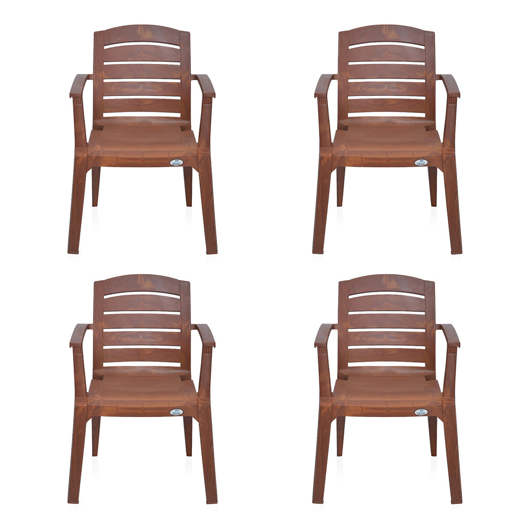 Nilkamal Passion Garden Chair Set of 4 (Mango Wood)