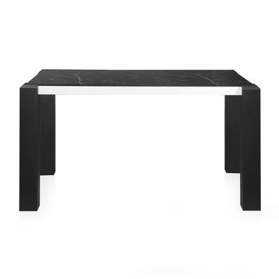 Fortica Four Seater Dining Table (Black & White Marble)