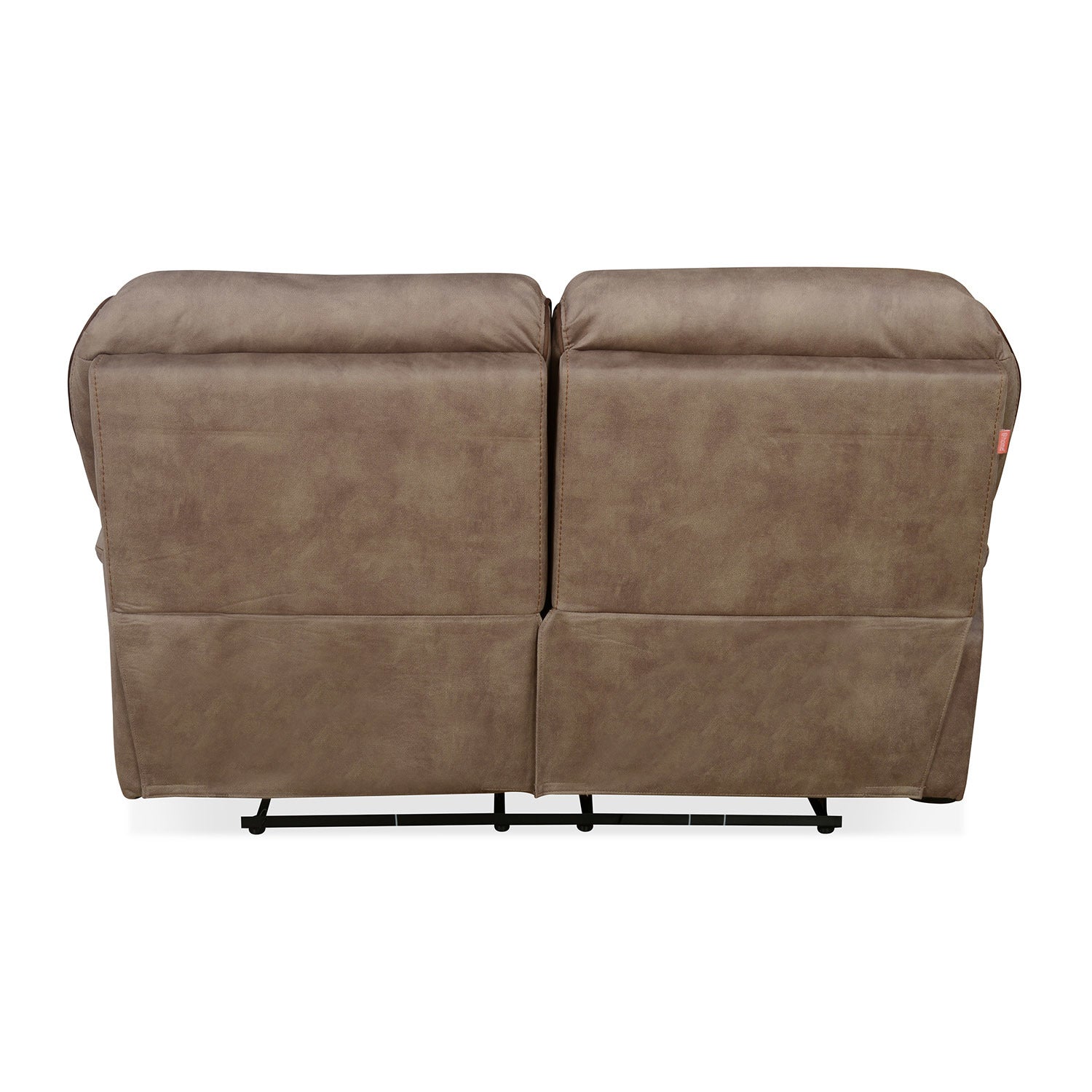 Fuzzy 2 Seater Sofa with 2 Electric Recliner (Mocha Brown)