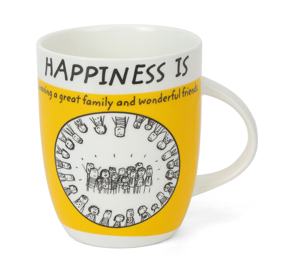 Hap Friends 420 ml Coffee Mug (Yellow)
