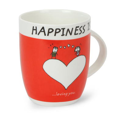 Hap Loving U 420 ml Coffee Mug (Red)