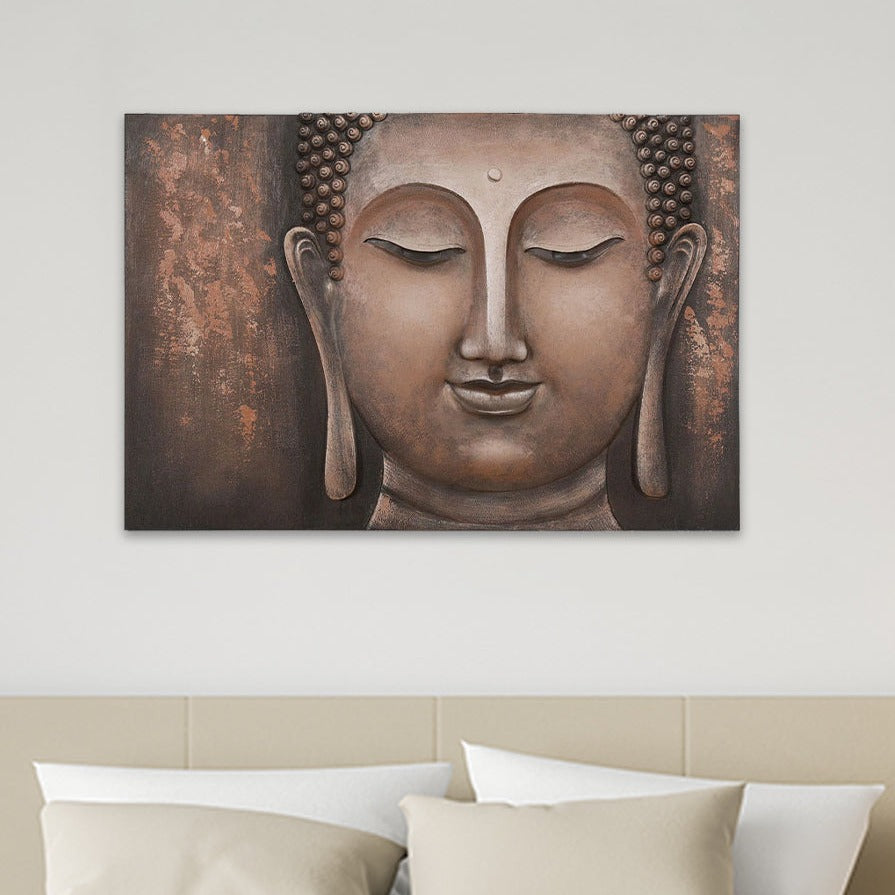 Buddha Face Wall Decor (Brown)