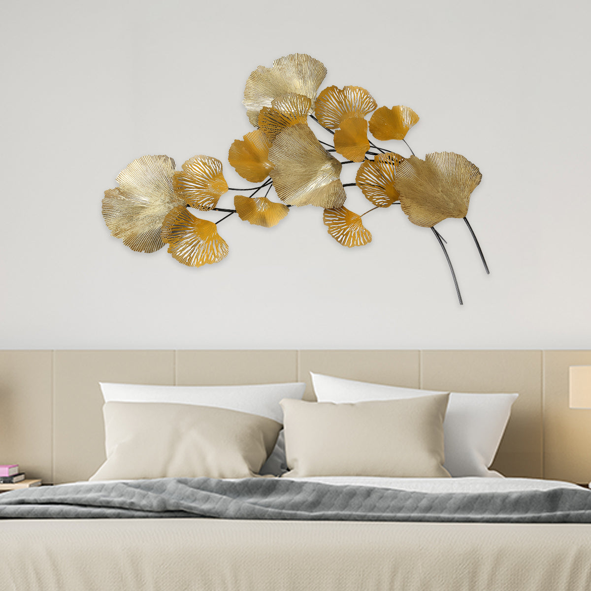 Buy Fan Leaf Wall Decor (Yellow) Online- At Home by Nilkamal