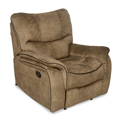 Iris 1 Seater Sofa with Manual Recliner (Tuscan Brown)