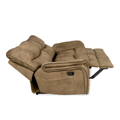 Iris 2 Seater Sofa with Manual Recliner (Tuscan Brown)