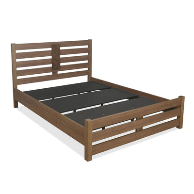 Nation Queen Bed Without Storage (Walnut)