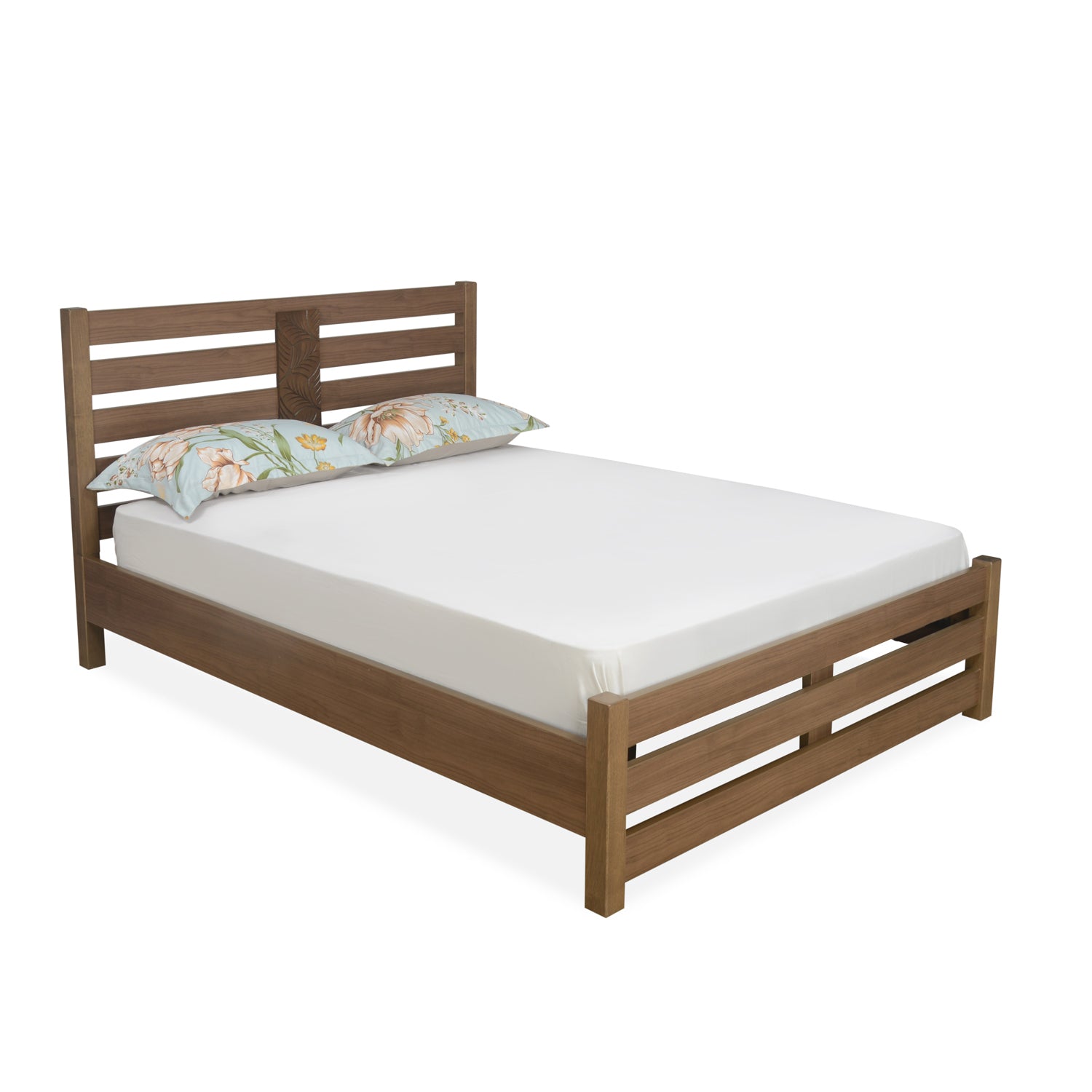 Nation Queen Bed Without Storage (Walnut)