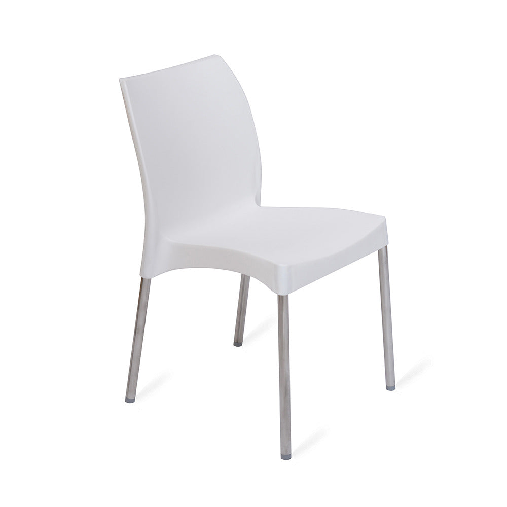 Nilkamal Novella 07 Plastic Chair (White)