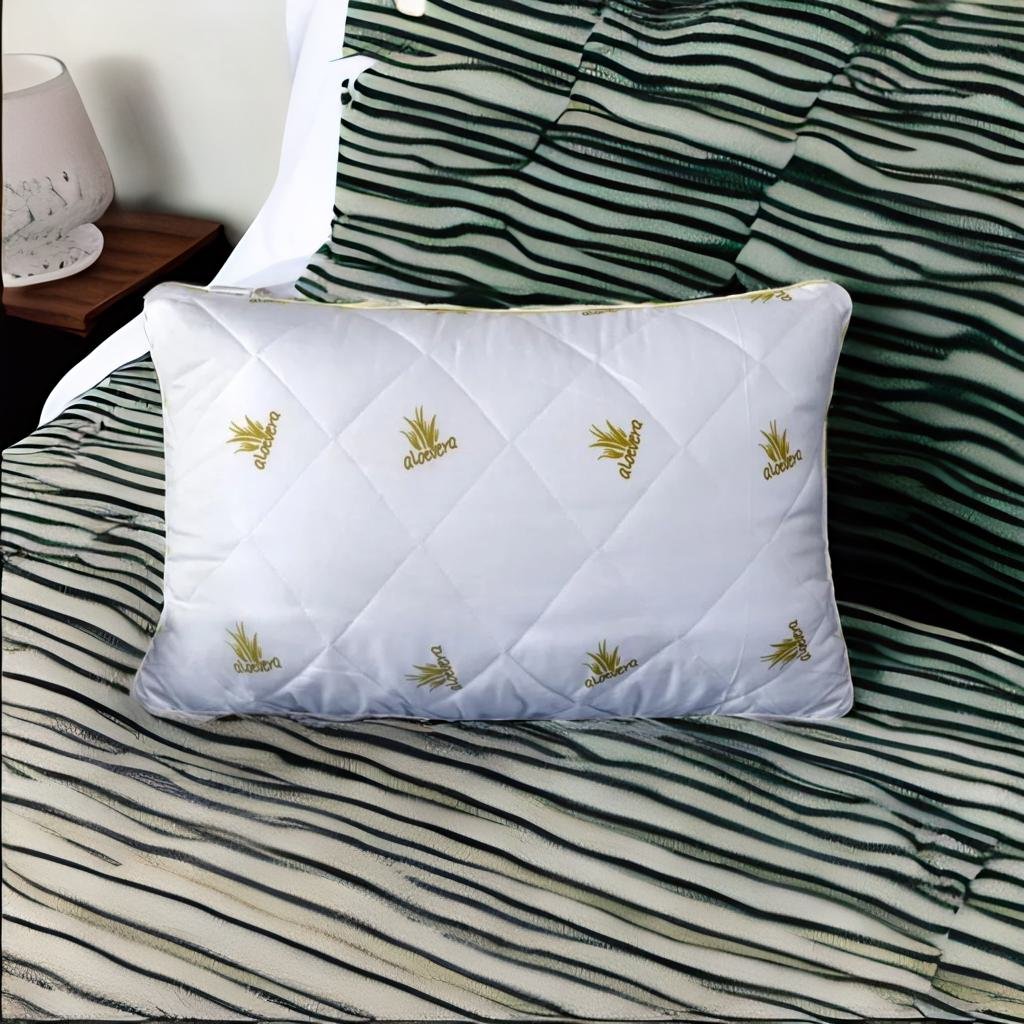 Aloevera Quilted Pillow (White)