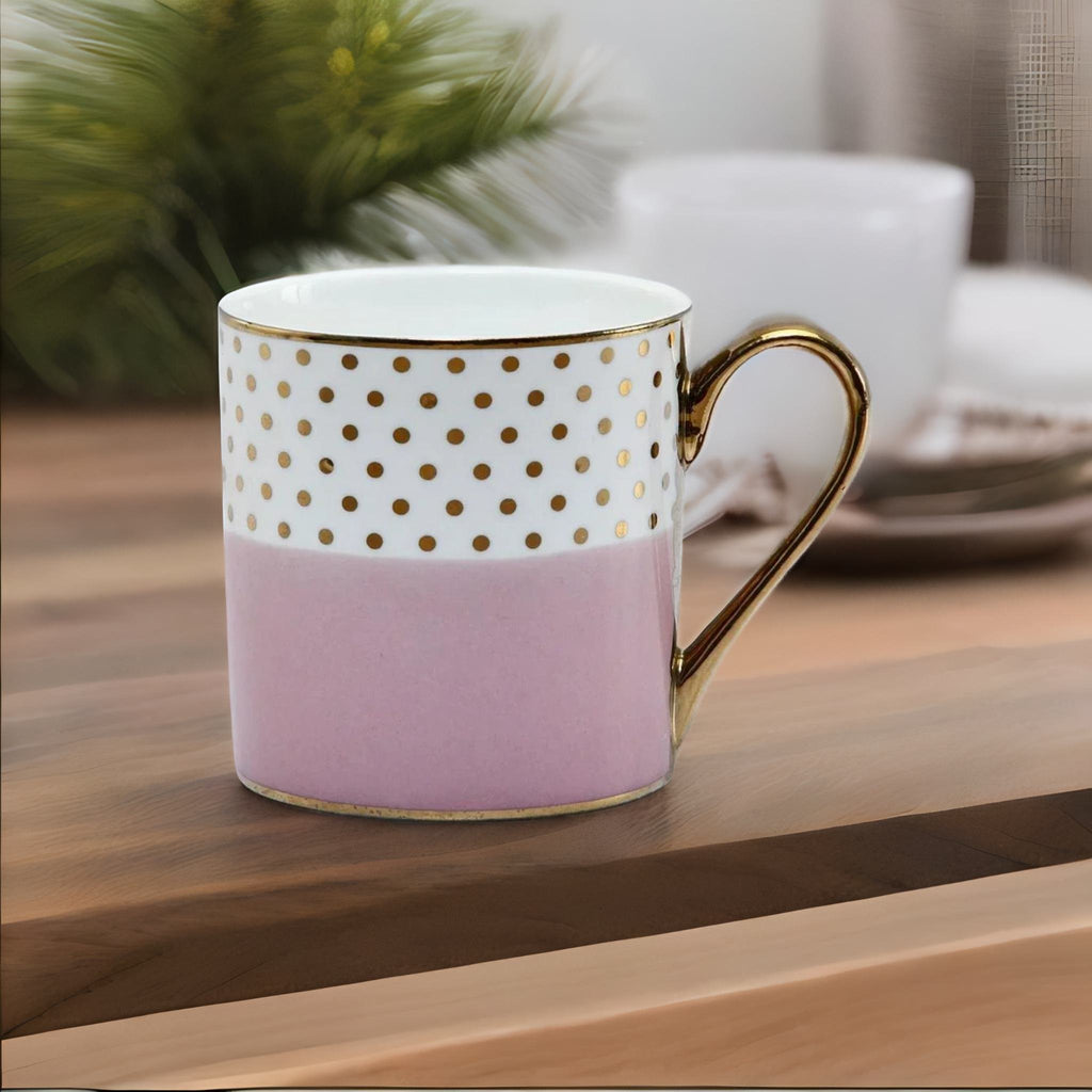 Ebony Plus E801 240 ml Coffee Mug Set of 6 (Multicolor)