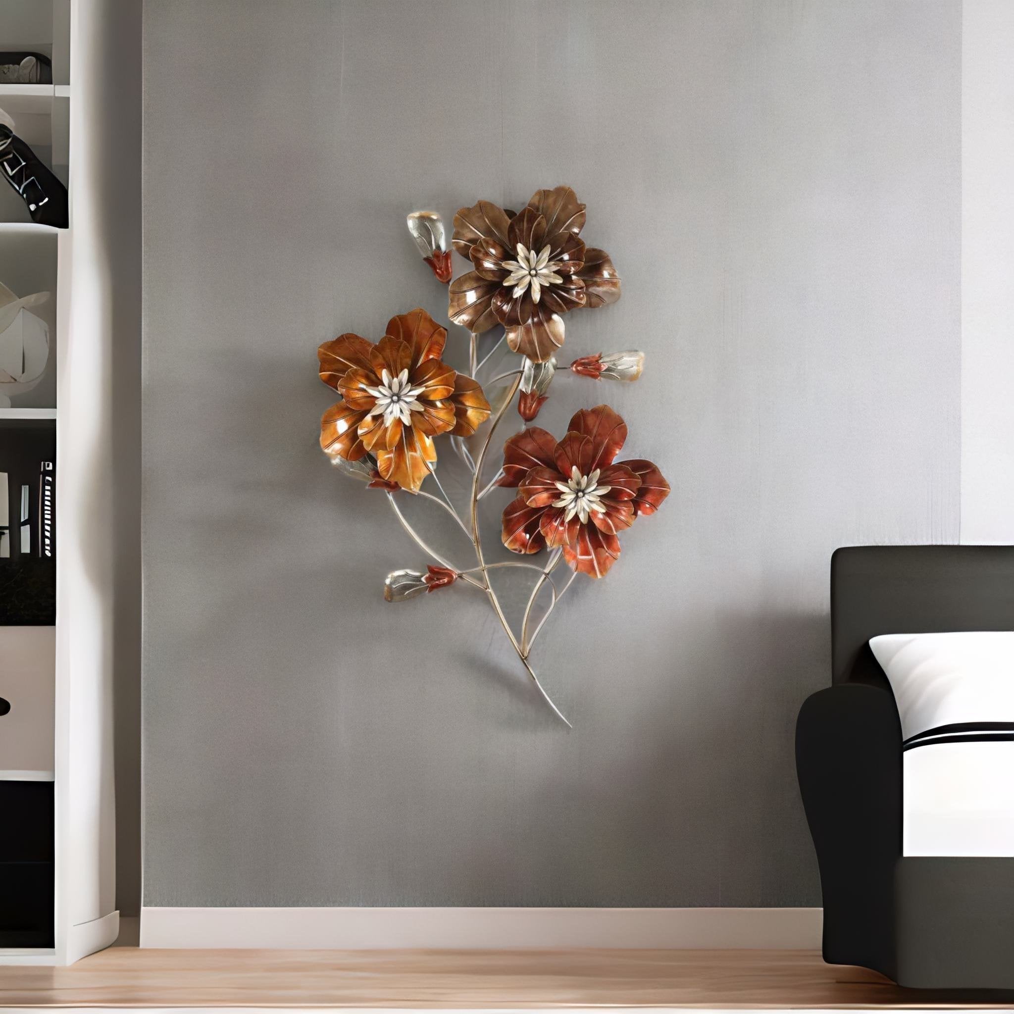 Buy Floret Metal Wall Decor (Multicolor) Online in India