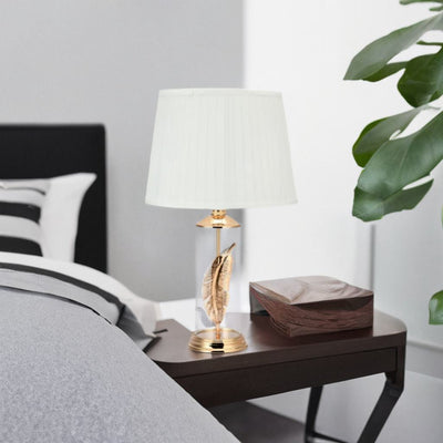 Feather Table Lamp (Gold)