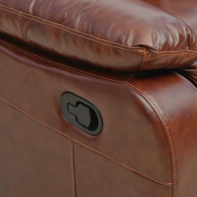 Wilson 1 Seater Sofa with Rocker Recliner (Caramel)